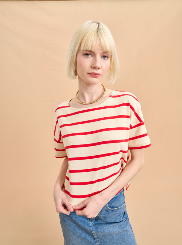 La Ligne Short Sleeve Breton Tee