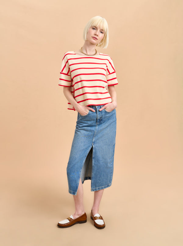 la ligne Short Sleeve Breton Tee