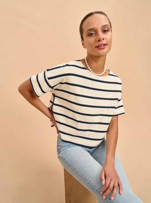 La Ligne Short Sleeve Breton Tee