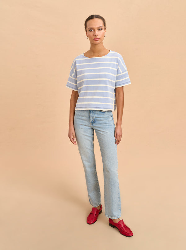 la ligne Short Sleeve Breton Tee