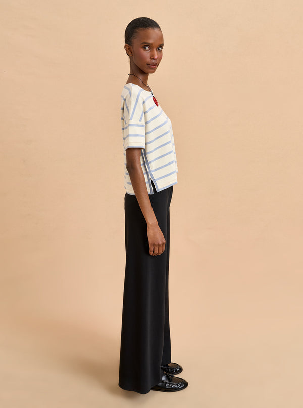 La Ligne Short Sleeve Breton Tee