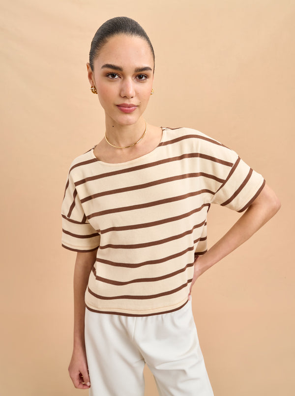 la ligne Short Sleeve Breton Tee