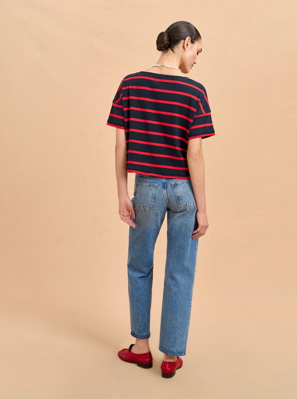 La Ligne Short Sleeve Breton Tee