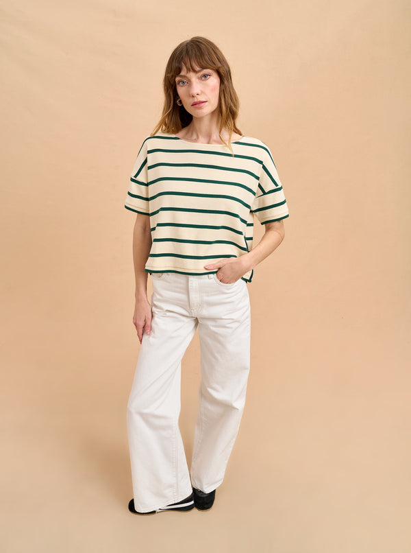 la ligne Short Sleeve Breton Tee