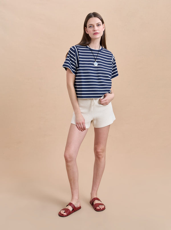 La Ligne Short Sleeve Lauren Tee