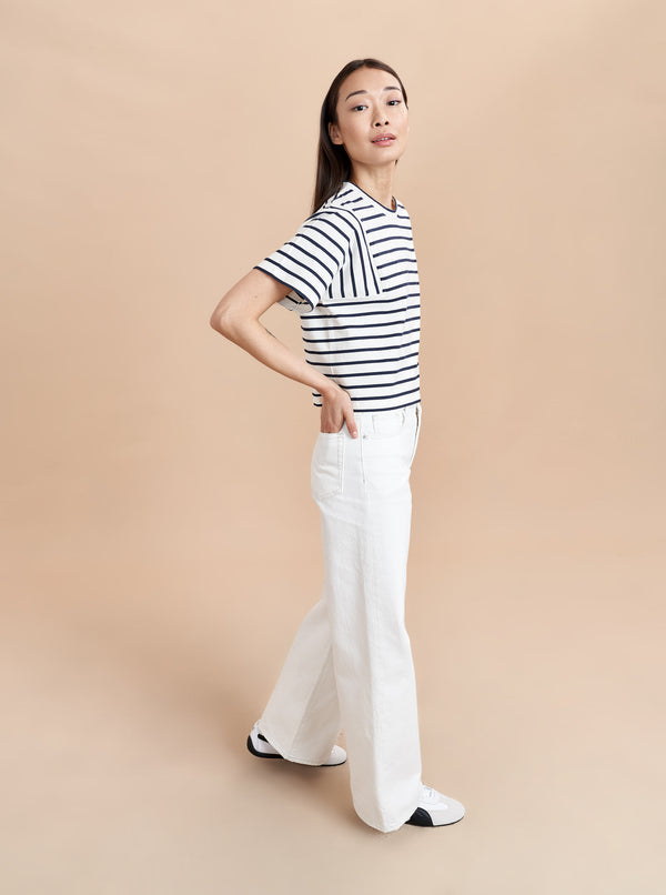 La Ligne Short Sleeve Lauren Tee