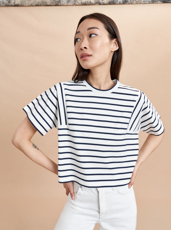 La Ligne Short Sleeve Lauren Tee