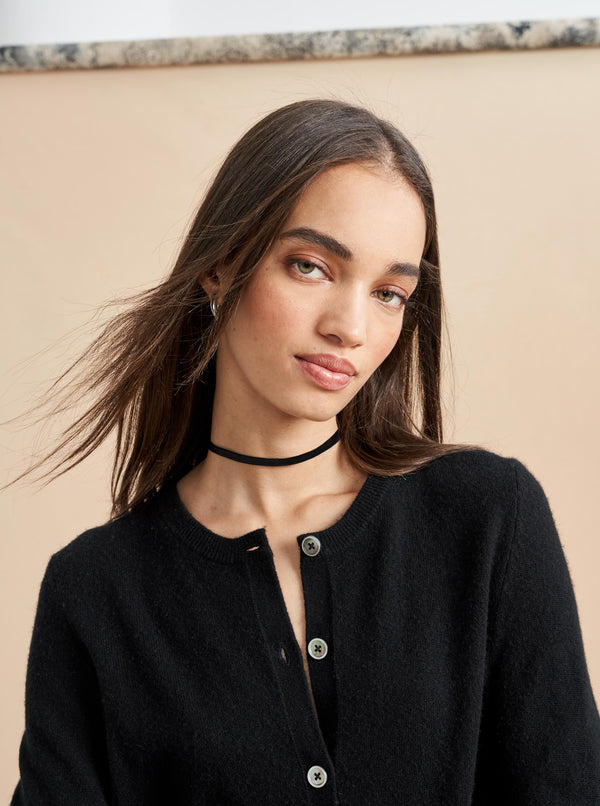 La Ligne Solid Lean Lines Cardigan