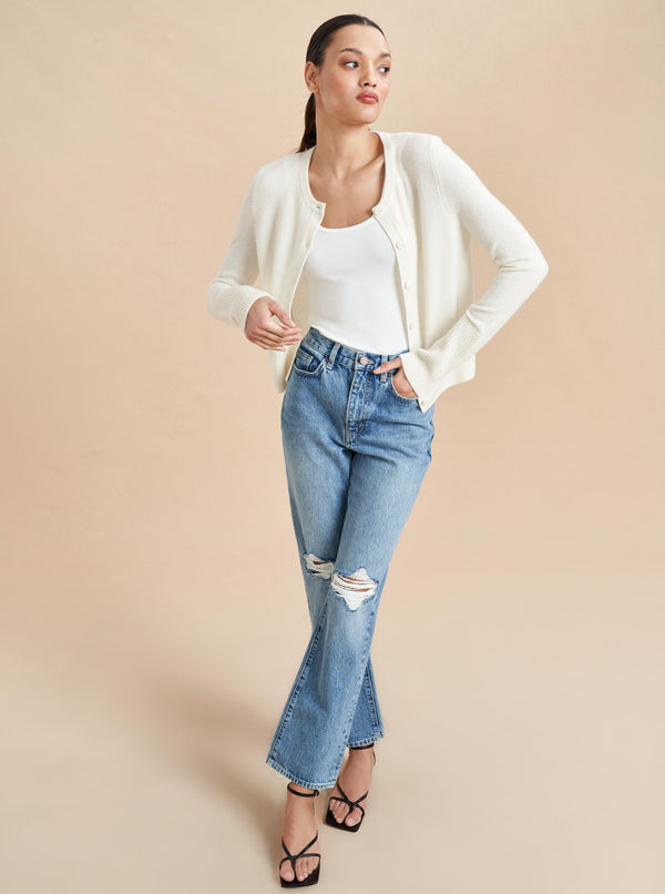 La Ligne Solid Lean Lines Cardigan