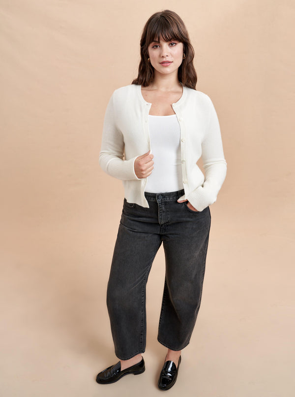La Ligne Solid Lean Lines Cardigan
