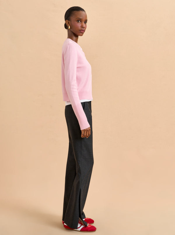 La Ligne Solid Lean Lines Cardigan