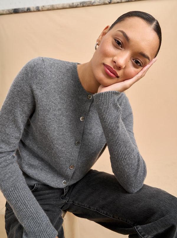 La Ligne Solid Lean Lines Cardigan