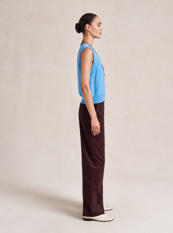 La Ligne Solid Lean Lines Shell Vest