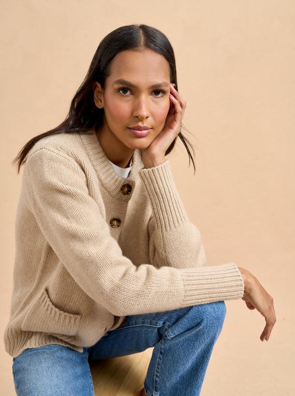 La Ligne Solid Marin Cardigan