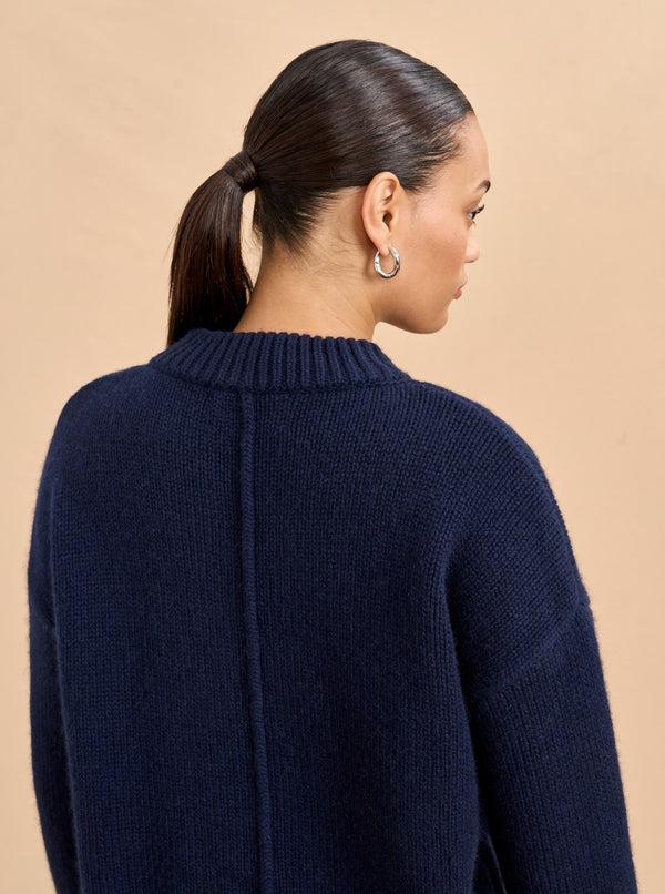 La Ligne Solid Marin Sweater