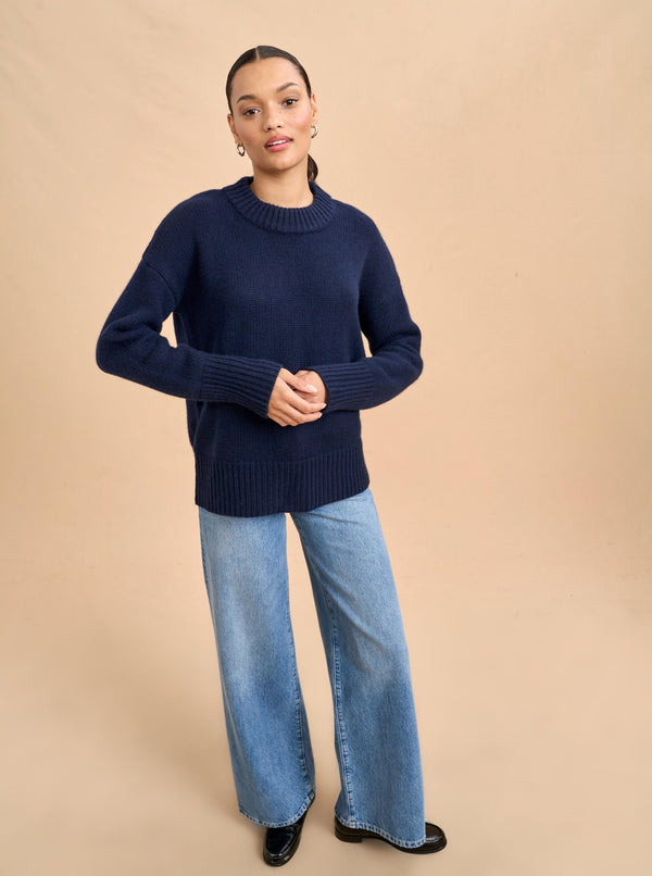 La Ligne Solid Marin Sweater