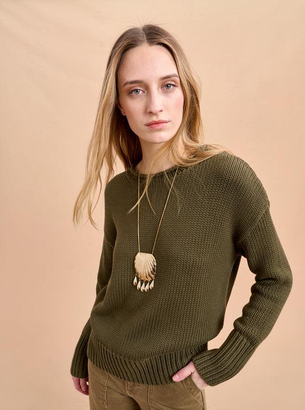 La Ligne Solid Marina Sweater