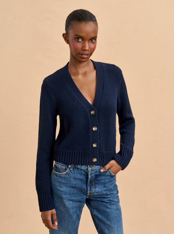La Ligne Solid Mini Marina Cardigan