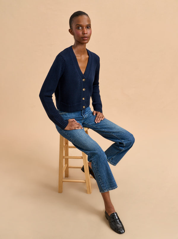 La Ligne Solid Mini Marina Cardigan