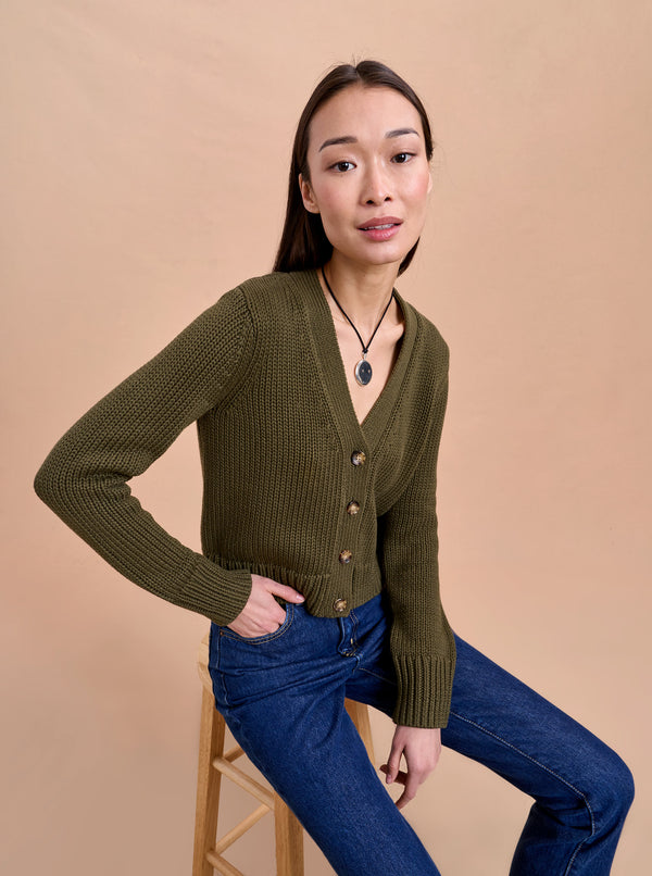 La Ligne Solid Mini Marina Cardigan