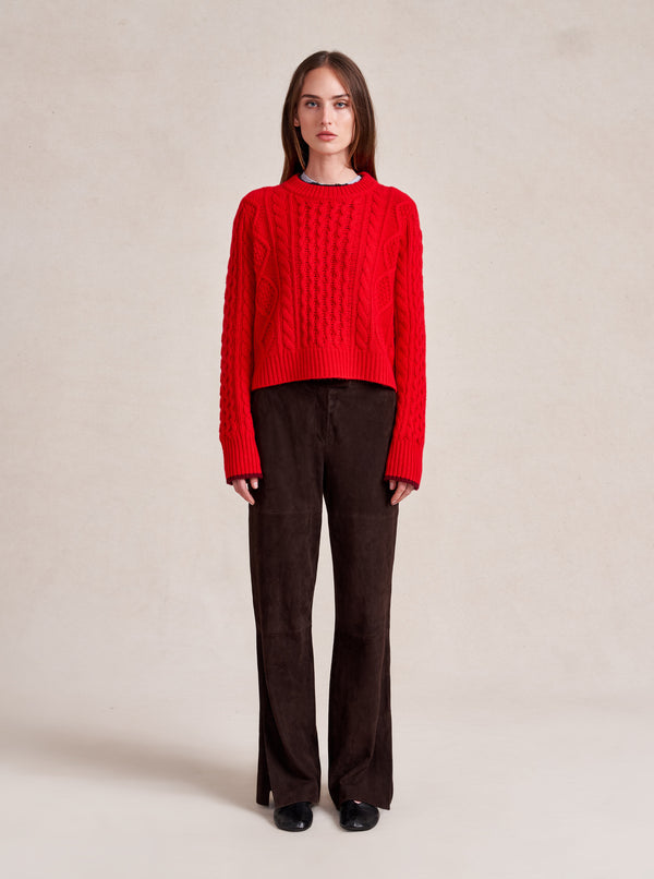 La Ligne La Ligne | SPANX Cropped Cable Marin Sweater