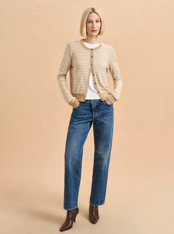 La Ligne Striped Ben Cardigan