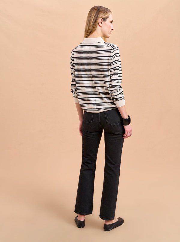 La Ligne Striped Ben Polo