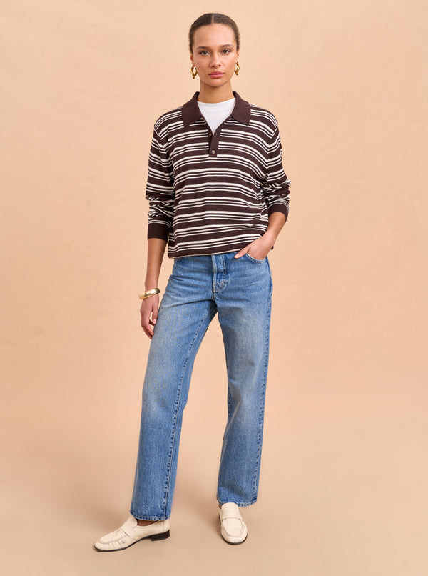 La Ligne Striped Ben Polo