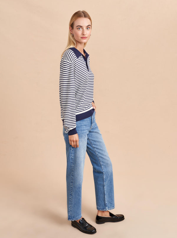 La Ligne Striped Ben Polo