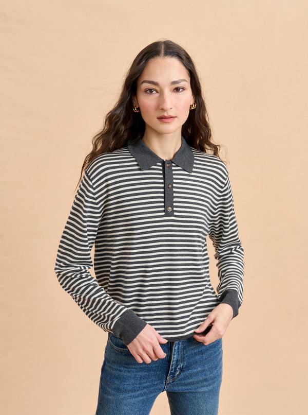 La Ligne Striped Ben Polo