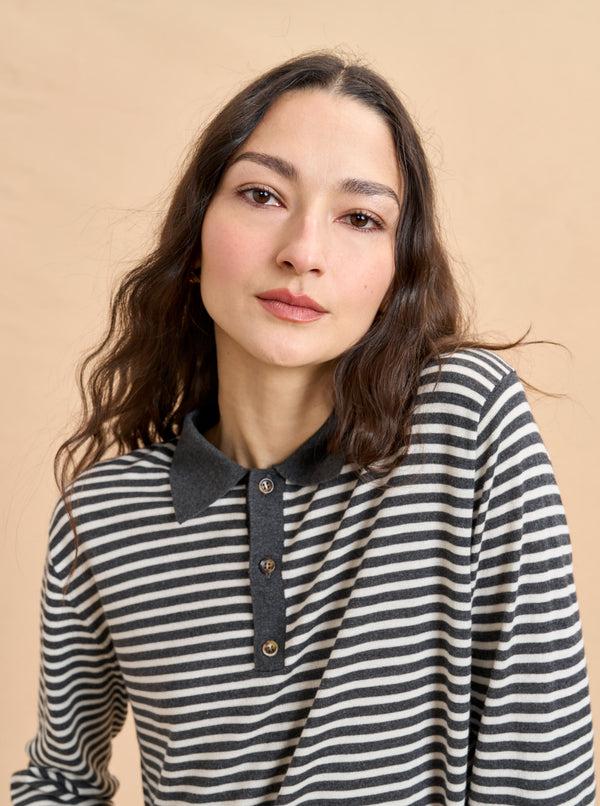 La Ligne Striped Ben Polo