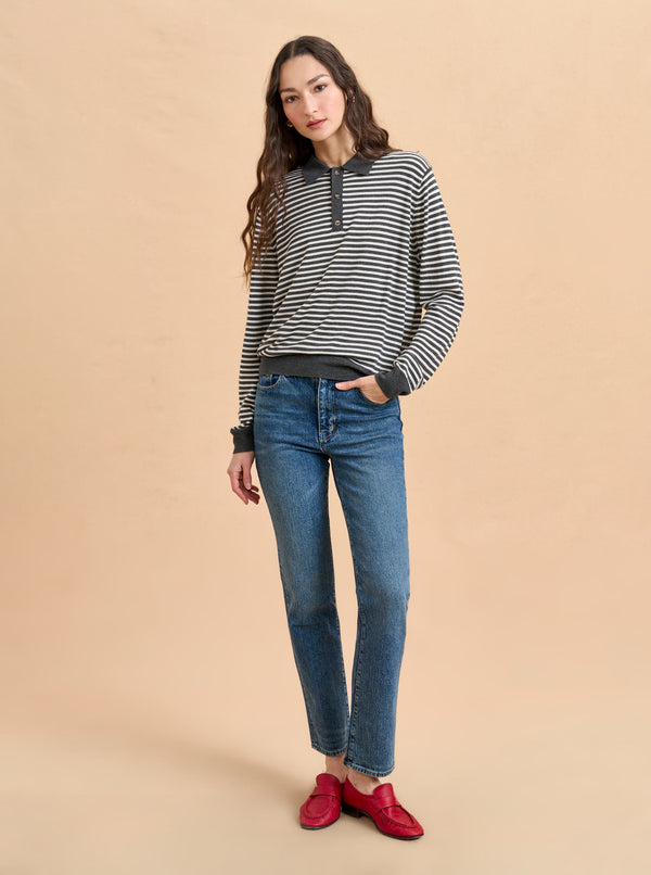 La Ligne Striped Ben Polo