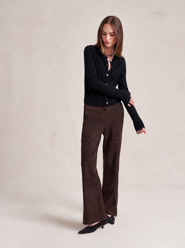 La Ligne Suede Albert Trouser