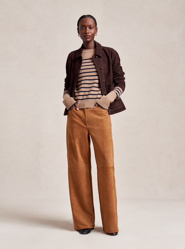 la ligne Suede Jenny Mid-Rise Drawstring Pant