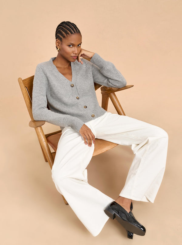 La Ligne Super Fine Cropped Cardigan