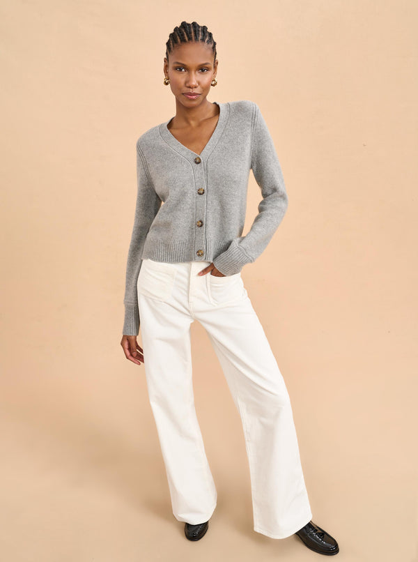 La Ligne Super Fine Cropped Cardigan