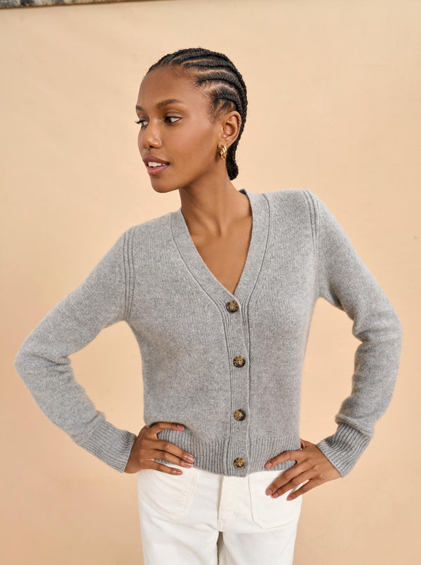 La Ligne Super Fine Cropped Cardigan