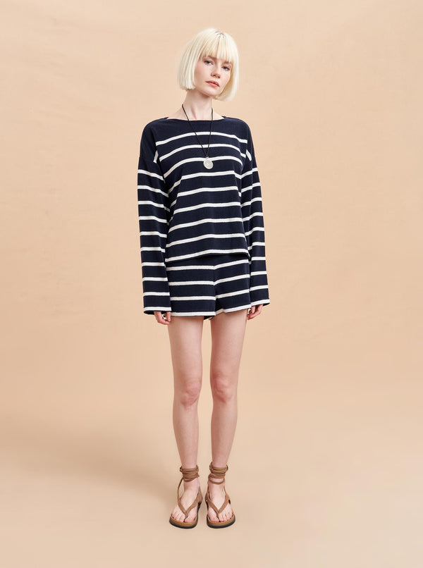 la ligne Terry Long Sleeve Breton Tee