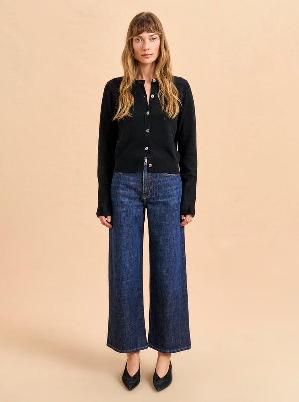 La Ligne Zooey Cropped Wide-Leg Jean