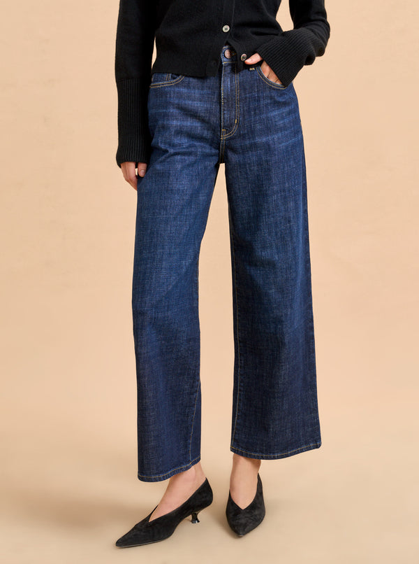 La Ligne Zooey Cropped Wide-Leg Jean