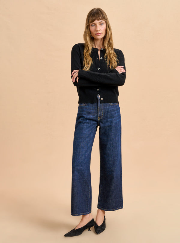 La Ligne Zooey Cropped Wide-Leg Jean