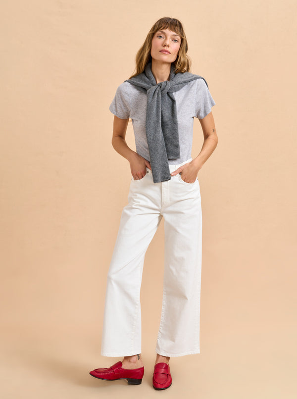 La Ligne Zooey Cropped Wide-Leg Jean