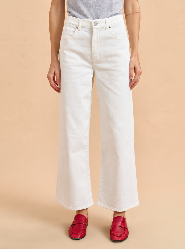 La Ligne Zooey Cropped Wide-Leg Jean