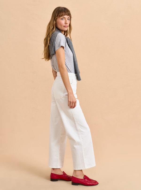 La Ligne Zooey Cropped Wide-Leg Jean