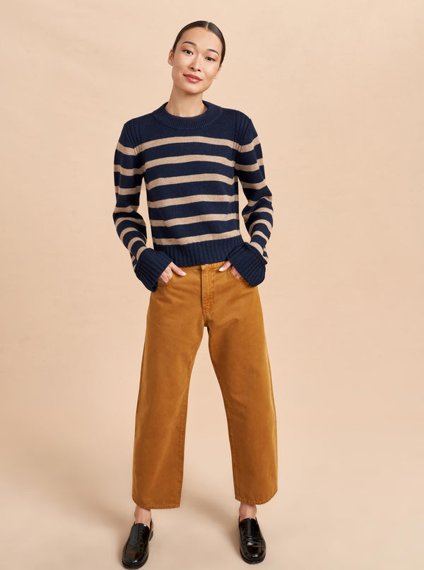 La Ligne Marilyn Mid-Rise Barrel Twill Pant - 24 - Pre-Loved