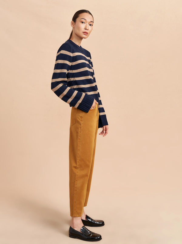 La Ligne Marilyn Mid-Rise Barrel Twill Pant - 24 - Pre-Loved