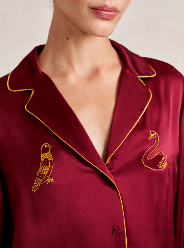 La Ligne Observed By Us X La Ligne Silk Bonne Soirée Pajamas