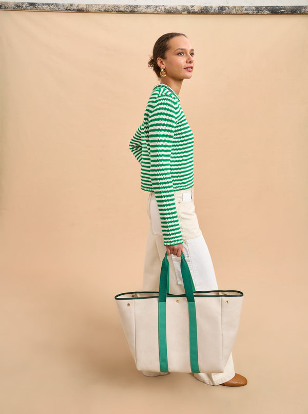 La Ligne Rue De Verneuil X La Ligne Traversée Large Tote