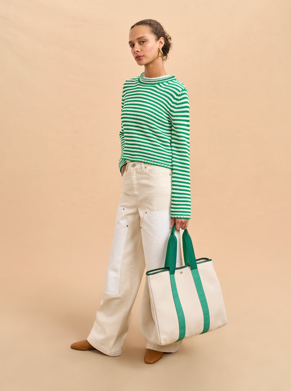 la ligne Rue de Verneuil x La Ligne Traversée Large Tote