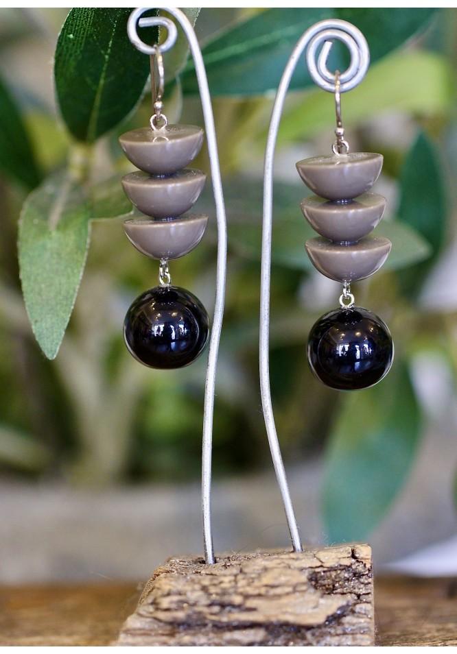 la muse Bobble earrings grey